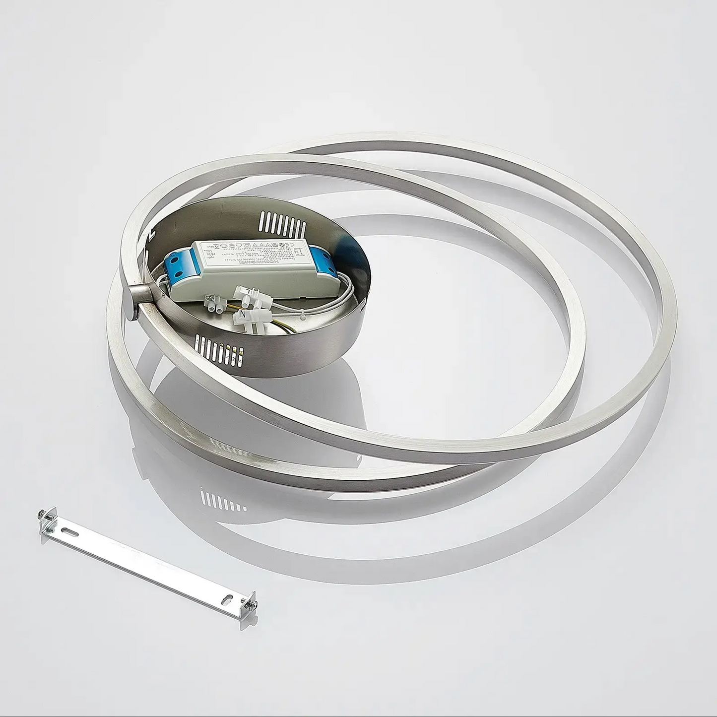 Lindby Davian LED lubinis šviestuvas, reguliuojamas, nikelio