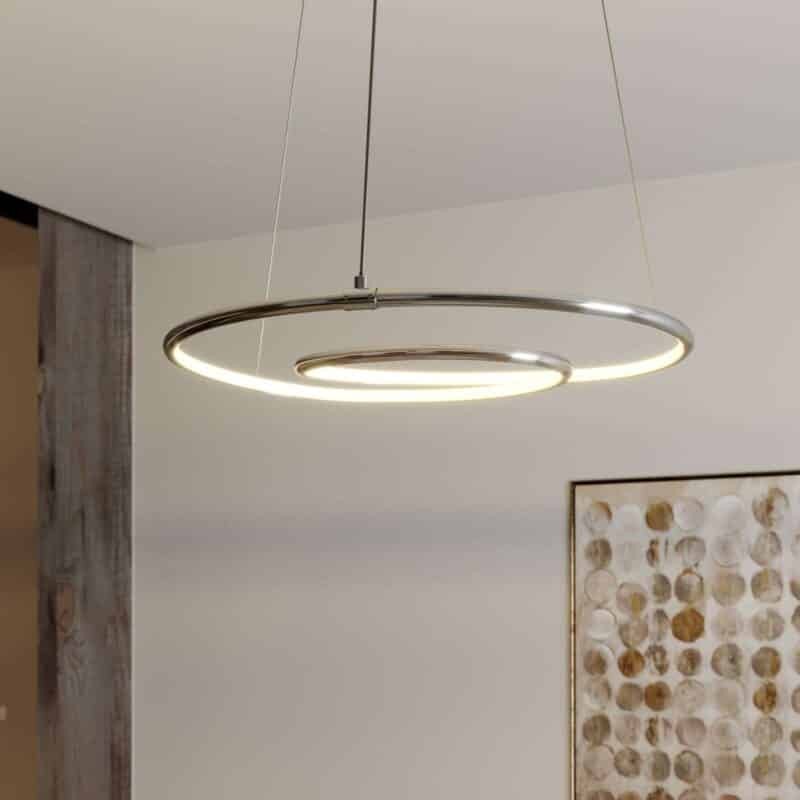 Lindby Lucy LED pakabinamas šviestuvas, 45cm, chromuotas