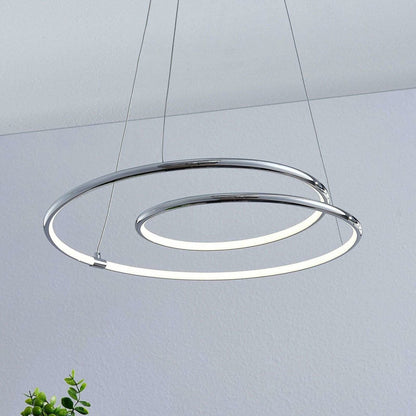 Lindby Lucy LED pakabinamas šviestuvas, 45cm, chromuotas