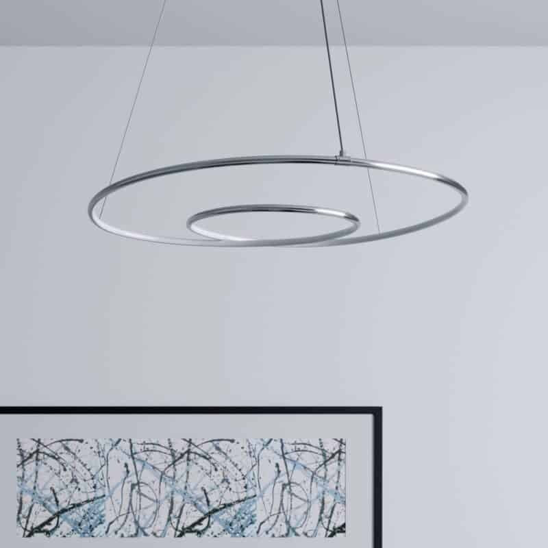 Lindby Lucy LED pakabinamas šviestuvas, 70cm, chromuotas