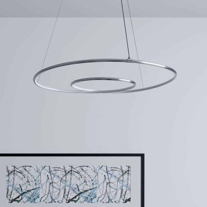 Lindby Lucy LED pakabinamas šviestuvas, 70cm, chromuotas