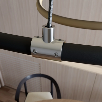 Lindby Lucy LED pakabinamas šviestuvas, 70cm, matinė juoda