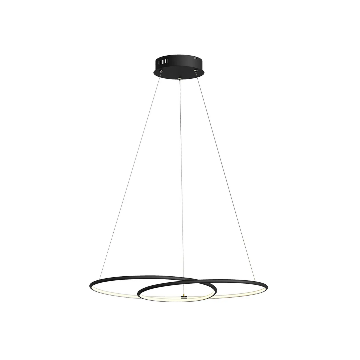 Lindby Lucy LED pakabinamas šviestuvas, 70cm, matinė juoda