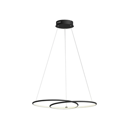 Lindby Lucy LED pakabinamas šviestuvas, 70cm, matinė juoda