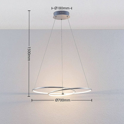 Lindby Lucy LED pakabinamas šviestuvas, 70cm, aliuminis