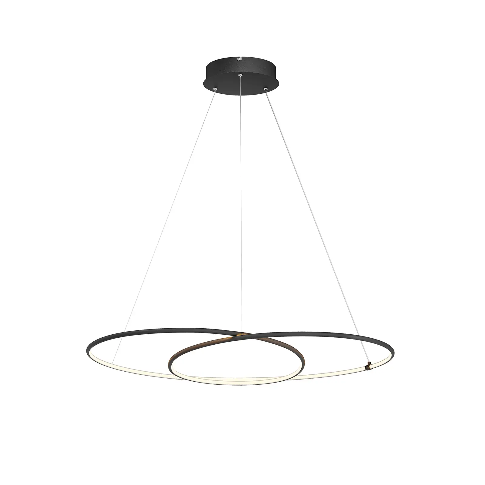 Lindby Lucy LED pakabinamas šviestuvas, 90cm, matinė juoda