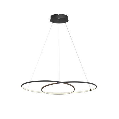 Lindby Lucy LED pakabinamas šviestuvas, 90cm, matinė juoda