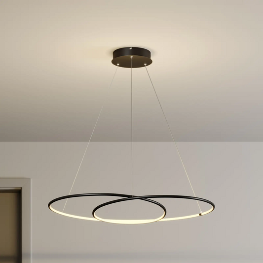 Lindby Lucy LED pakabinamas šviestuvas, 90cm, matinė juoda