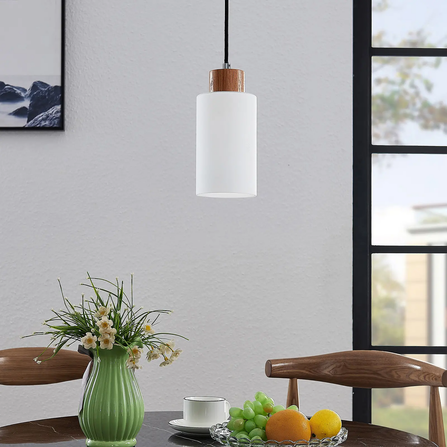 Lindby Nicus medinis pakabinamas šviestuvas, vienos lemputės