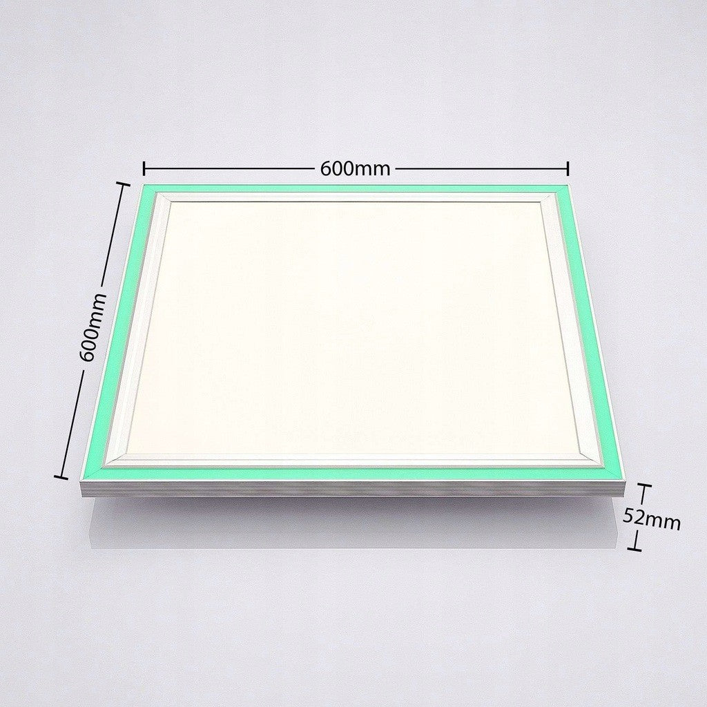 Lynn LED lubinis šviestuvas, CCT+RGB, kvadratinis, 60x60 cm