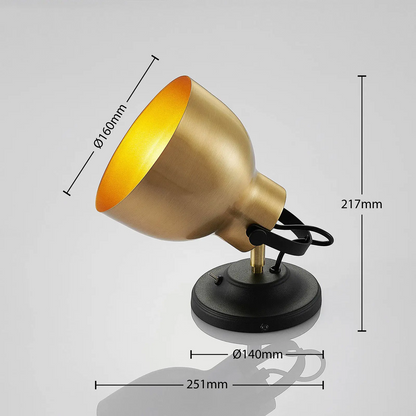 Lindby Milana sieninis šviestuvas, matinis žalvaris