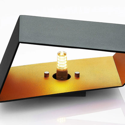 Archchio Assona LED sieninis šviestuvas, juodos ir auksinės spalvos