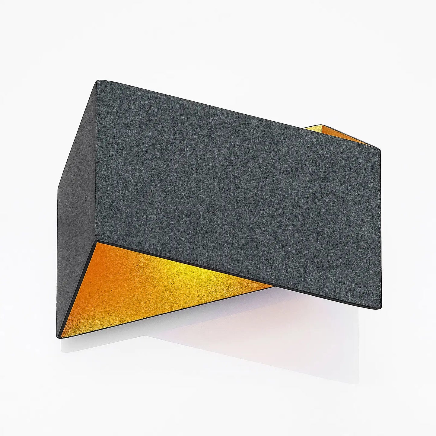 Archchio Assona LED sieninis šviestuvas, juodos ir auksinės spalvos