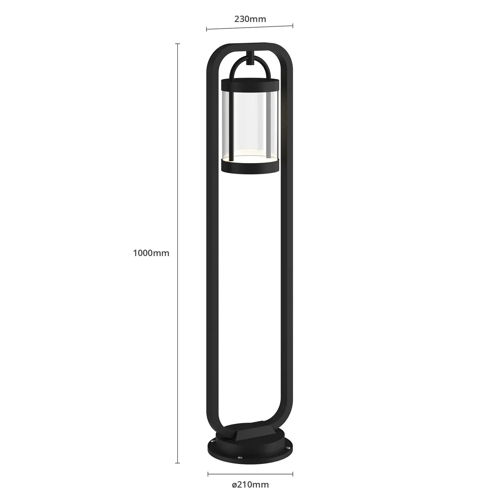 Lucande Caius LED kelio lemputė