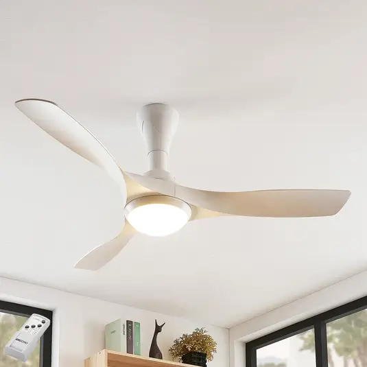 Starluna Borga LED lubų ventiliatorius 3 mentės, baltos spalvos