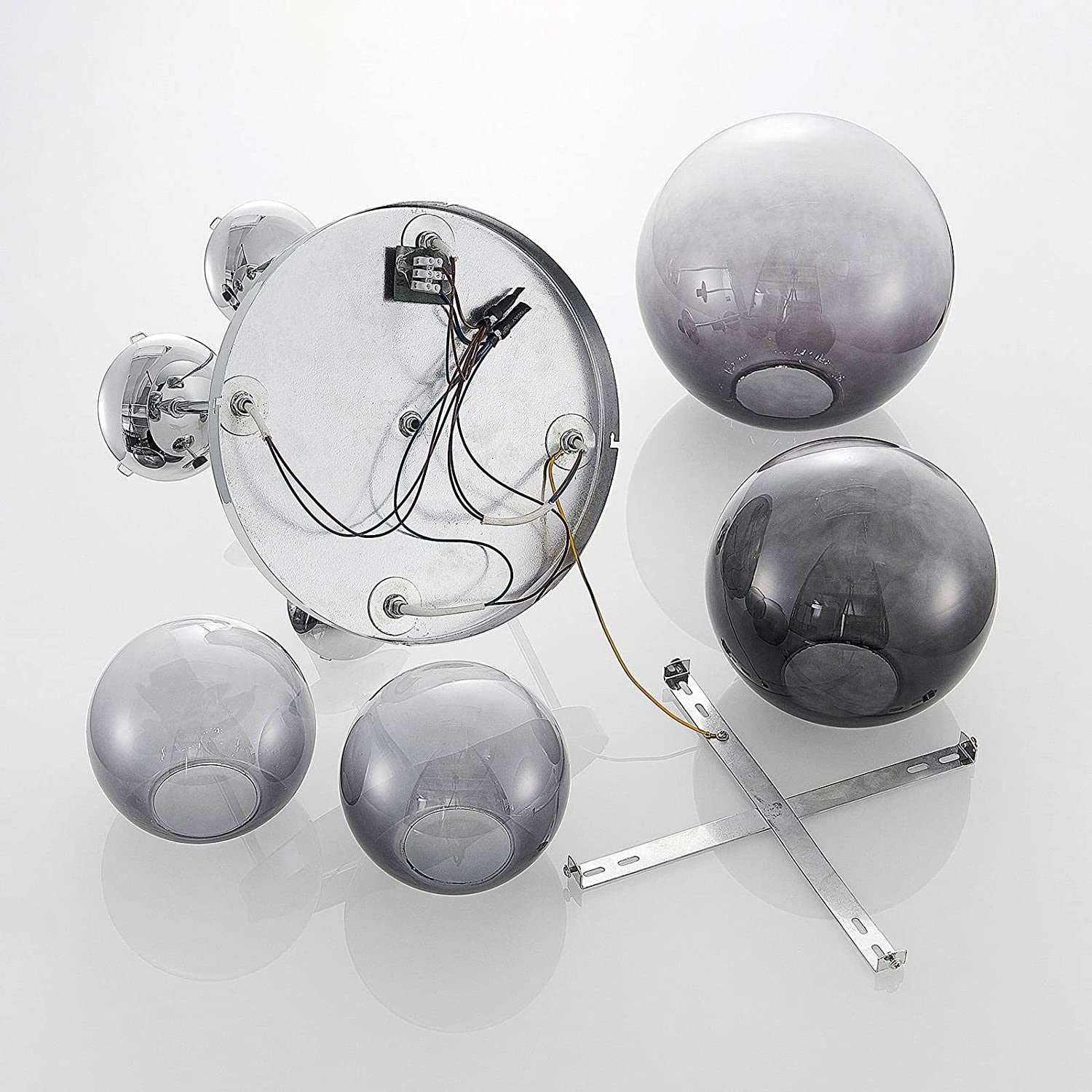 Lindby Robyn stiklinis lubinis šviestuvas, keturių lempučių