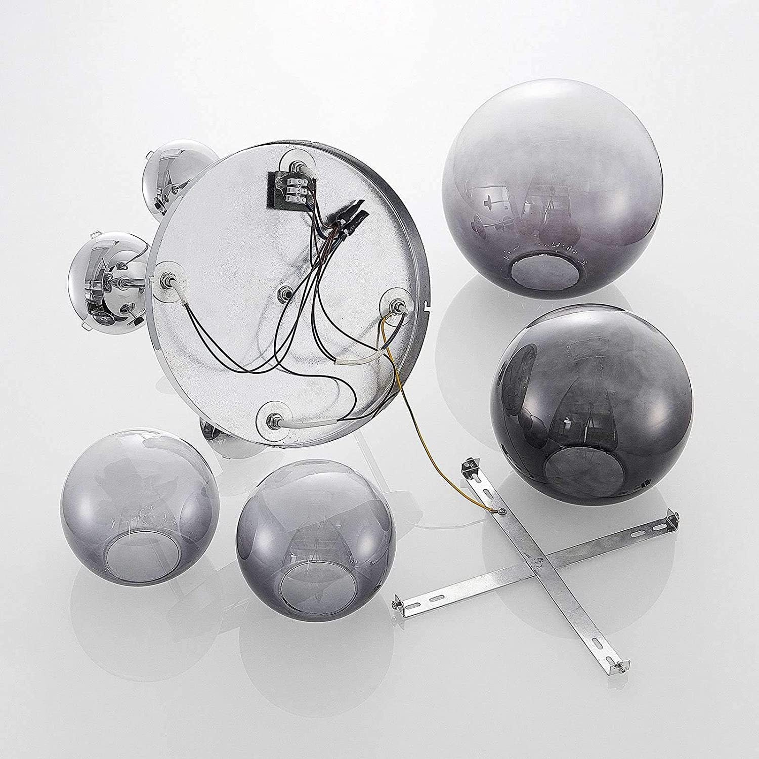 Lindby Robyn stiklinis lubinis šviestuvas, keturių lempučių