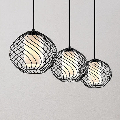 Lindby Cedrice narvelio pakabinamas šviestuvas, 3 šviestuvai