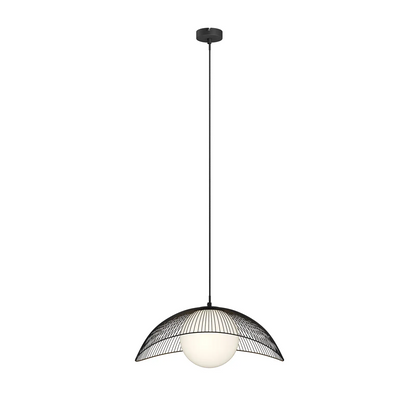 Lindby Fabronia pakabinamas šviestuvas, tinklelis, stiklinė sfera