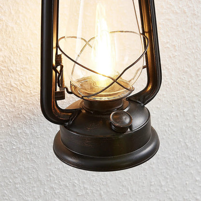 Lindby Raisa sieninis šviestuvas, žibintas, rūdžių spalvos