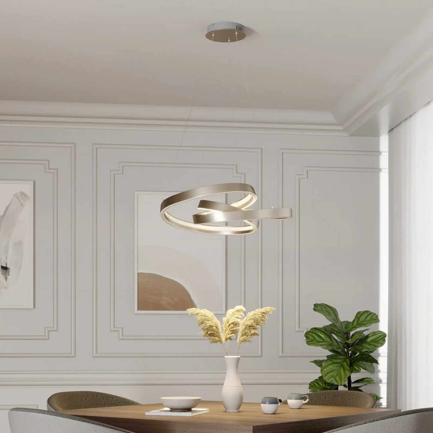 Lucande Gunbritt LED pakabinamas šviestuvas, 60 cm