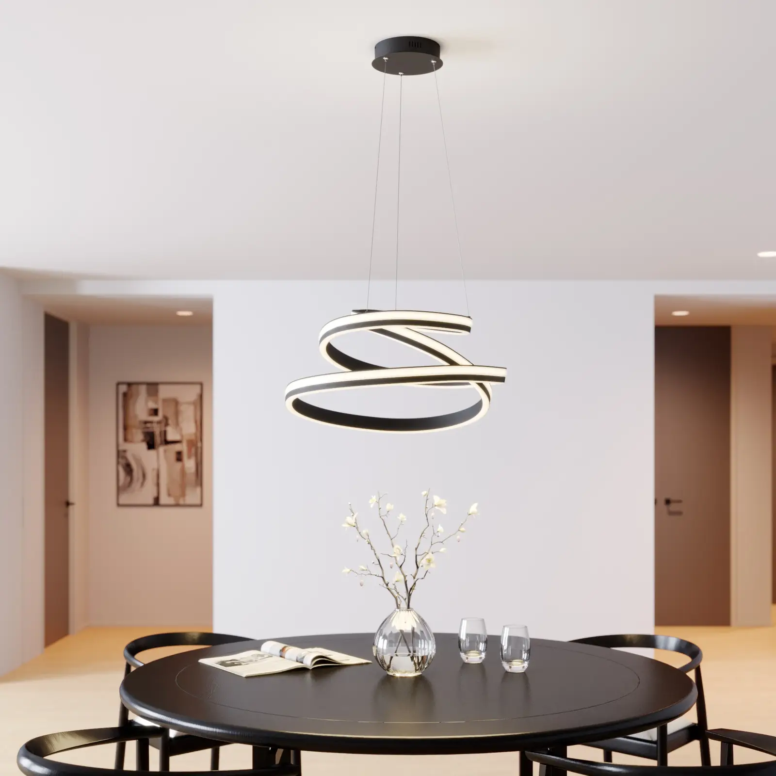 Lucande Emlyn LED pakabinamas šviestuvas, 60 cm