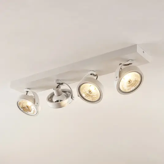 Arcchio Dagur lubinis šviestuvas su keturiomis galvomis, baltas