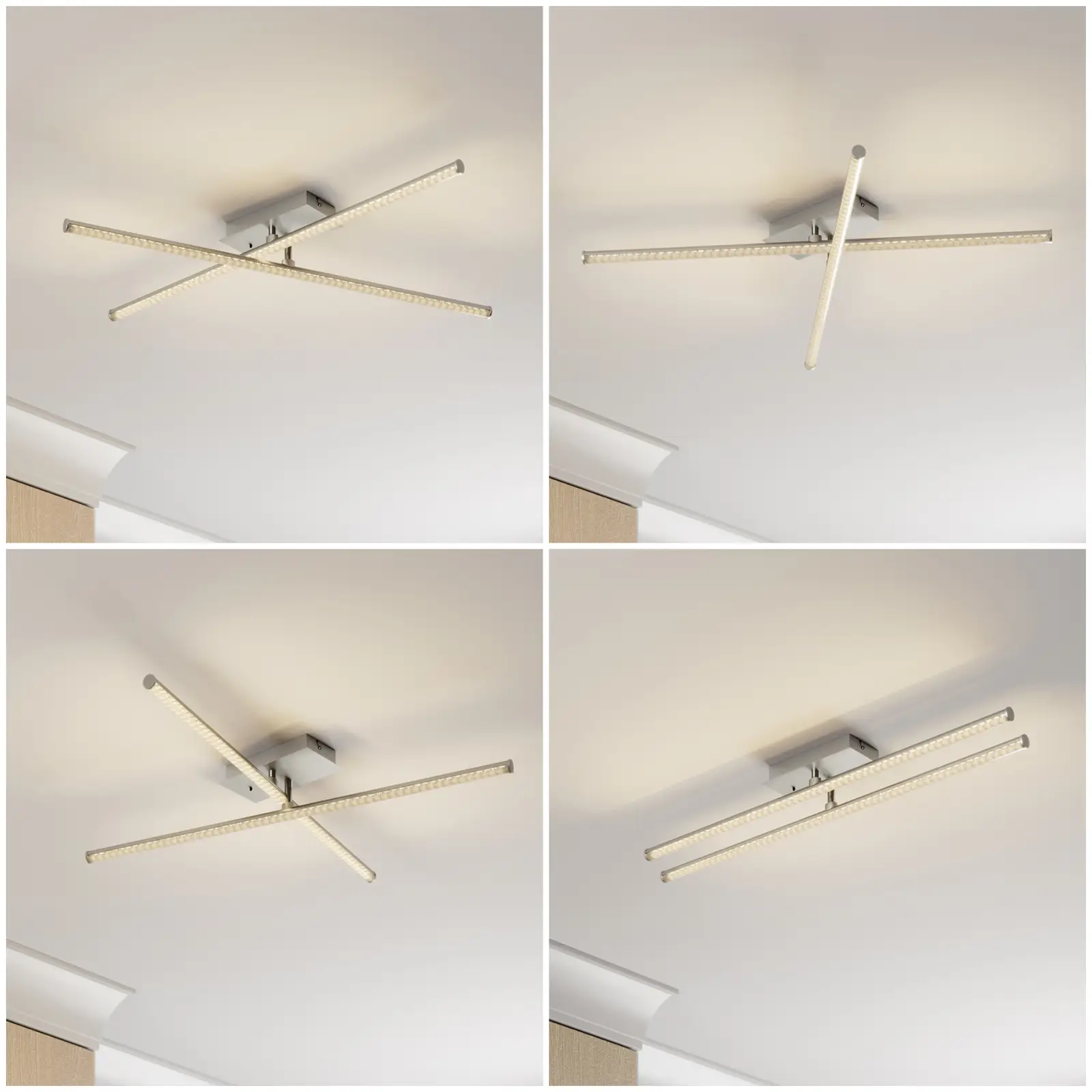 Lindby Lansson LED RGB lubinis šviestuvas, 2 lemputės