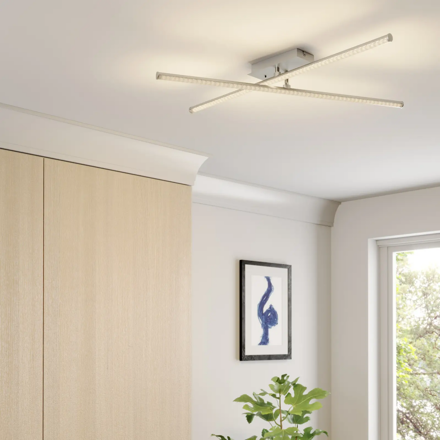 Lindby Lansson LED RGB lubinis šviestuvas, 2 lemputės