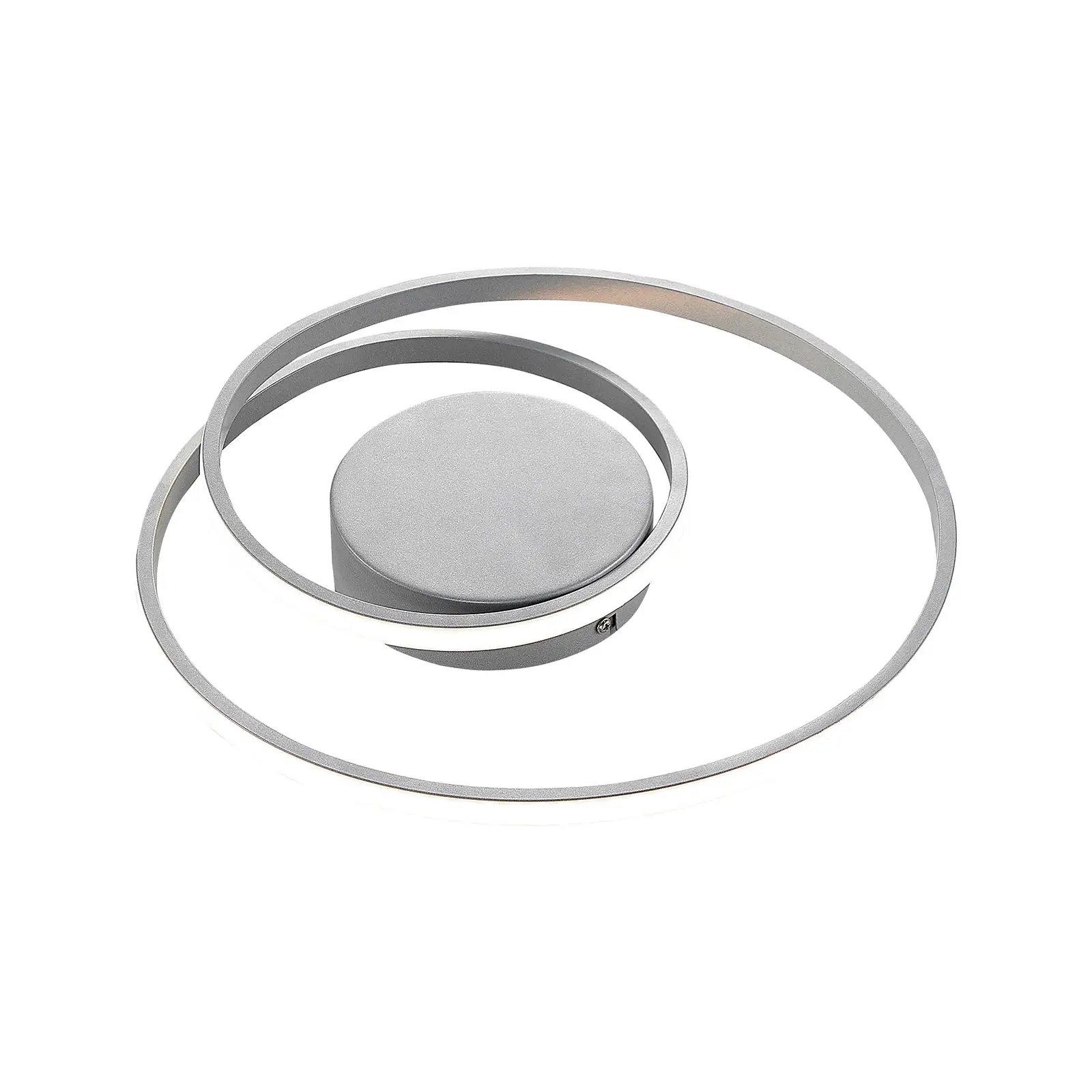 Lindby Kyron LED lubinis šviestuvas, sidabrinis titanas