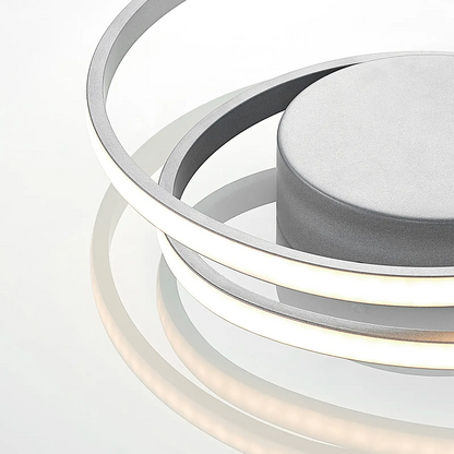 Lindby Kyron LED lubinis šviestuvas, sidabrinis titanas