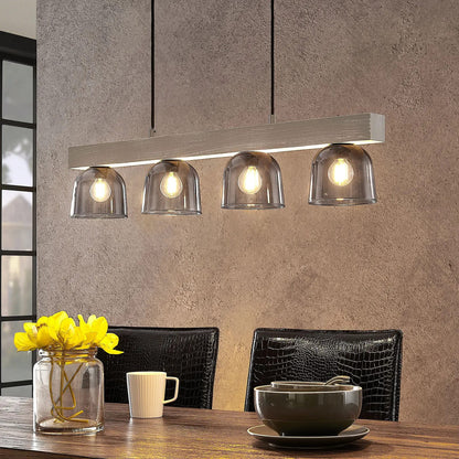 Lindby Watan pakabinamas šviestuvas su pilkais lęšiais