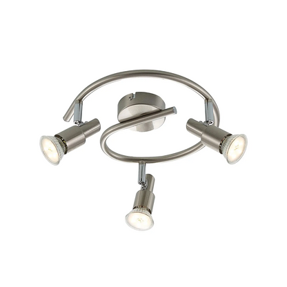 ELC Farida LED lubinis šviestuvas, nikelis, 3 šviesos šaltiniai