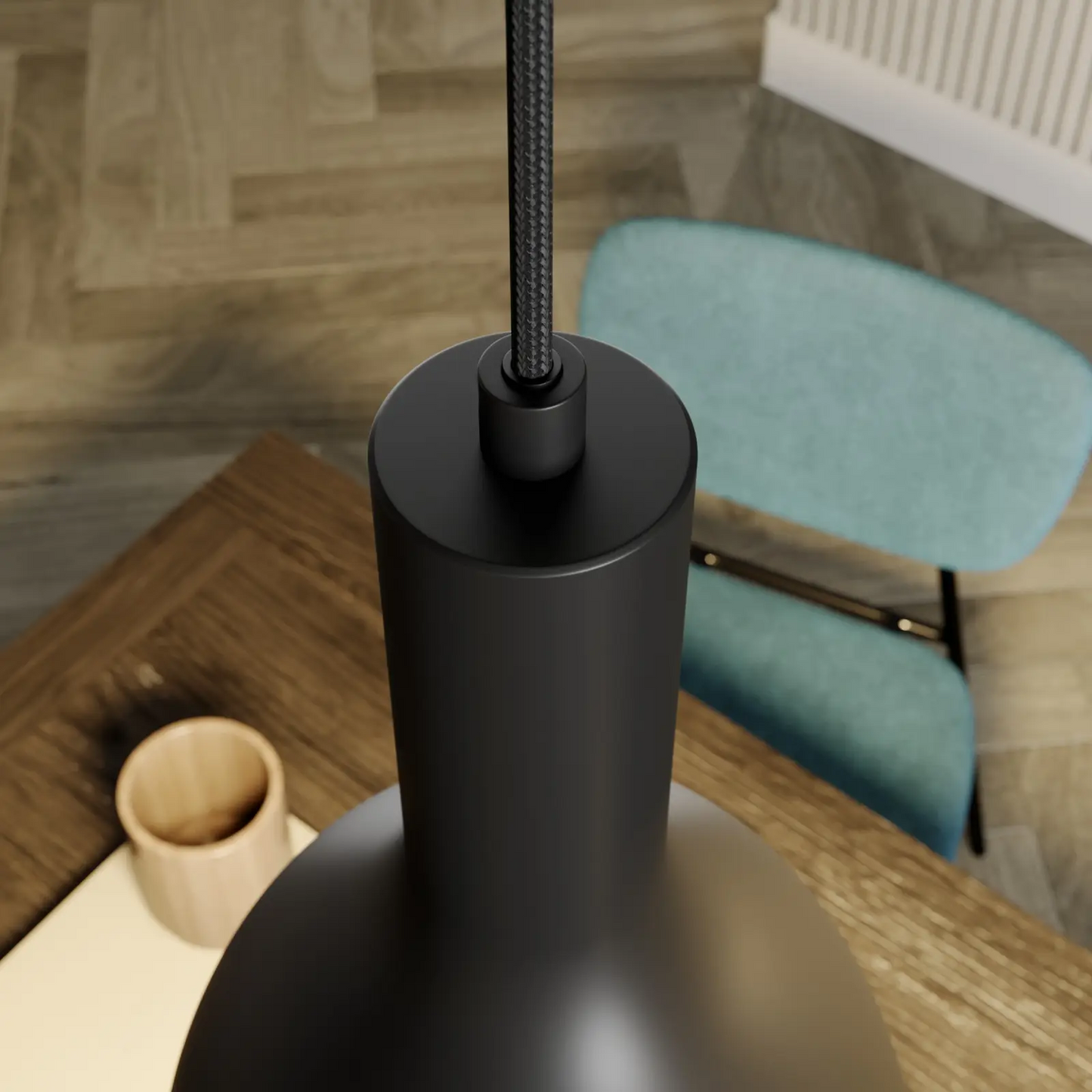 Archchio Cosmina pakabinamas šviestuvas, 3 lempučių. apvalus juodas