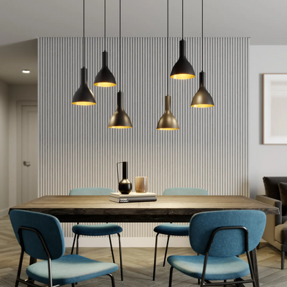 Archchio Cosmina pakabinamas šviestuvas, 3 lempučių. apvalus juodas