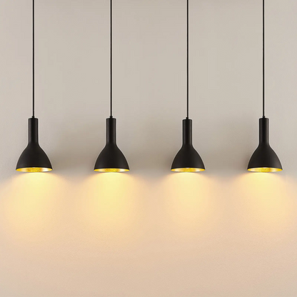 Archchio Cosmina pakabinamas šviestuvas, 4 lempučių. ilgas juodas