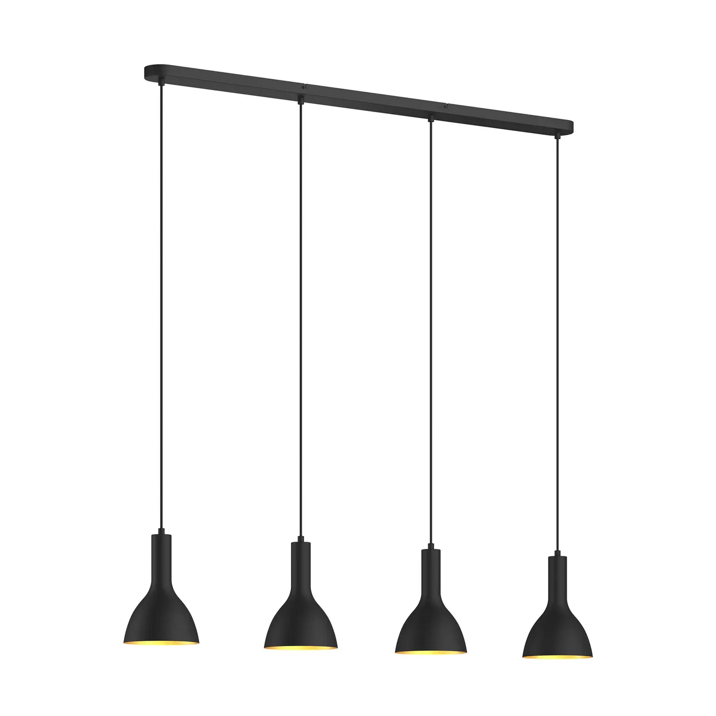 Archchio Cosmina pakabinamas šviestuvas, 4 lempučių. ilgas juodas