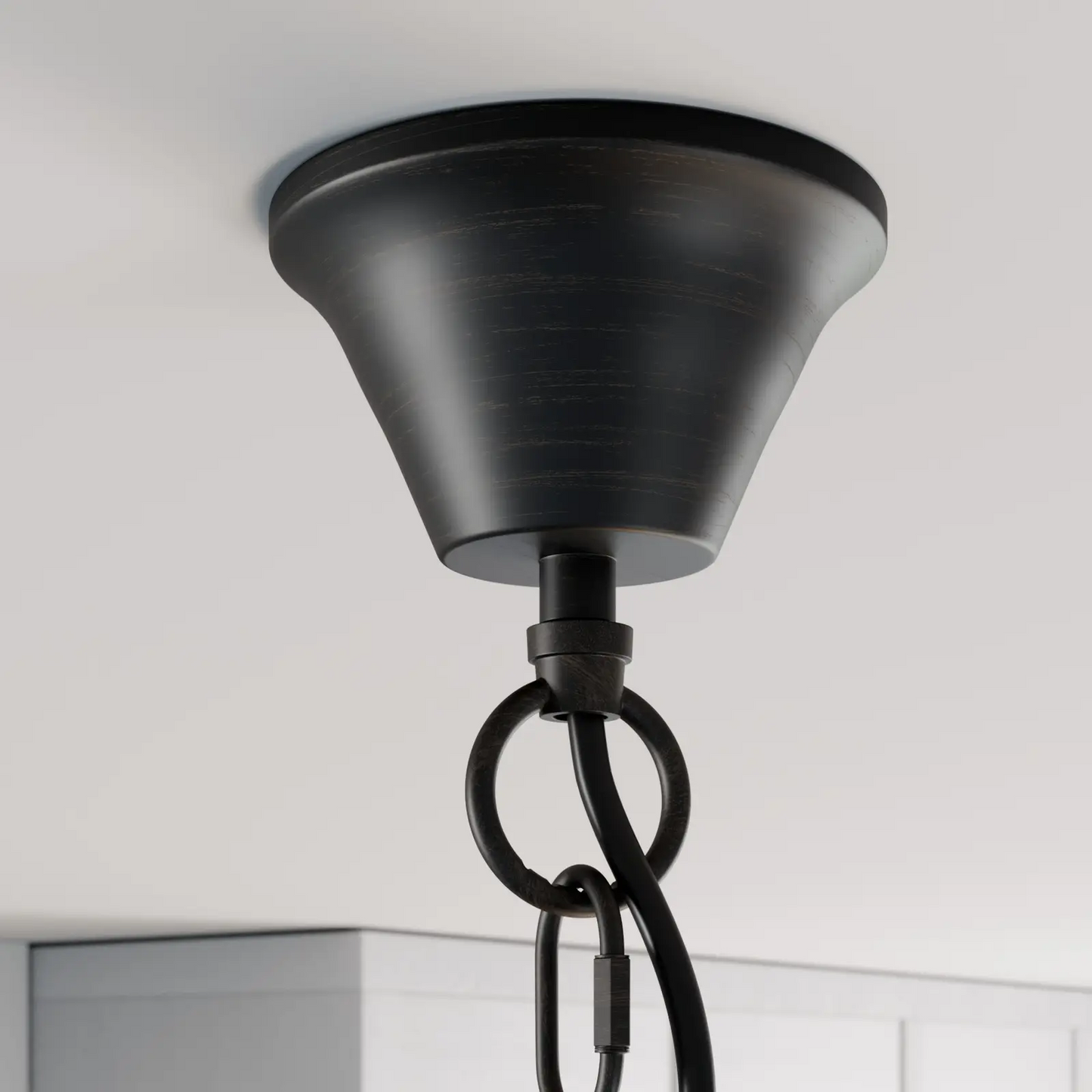 Lindby Amonja sietynas, 5 šviestuvai, ruda