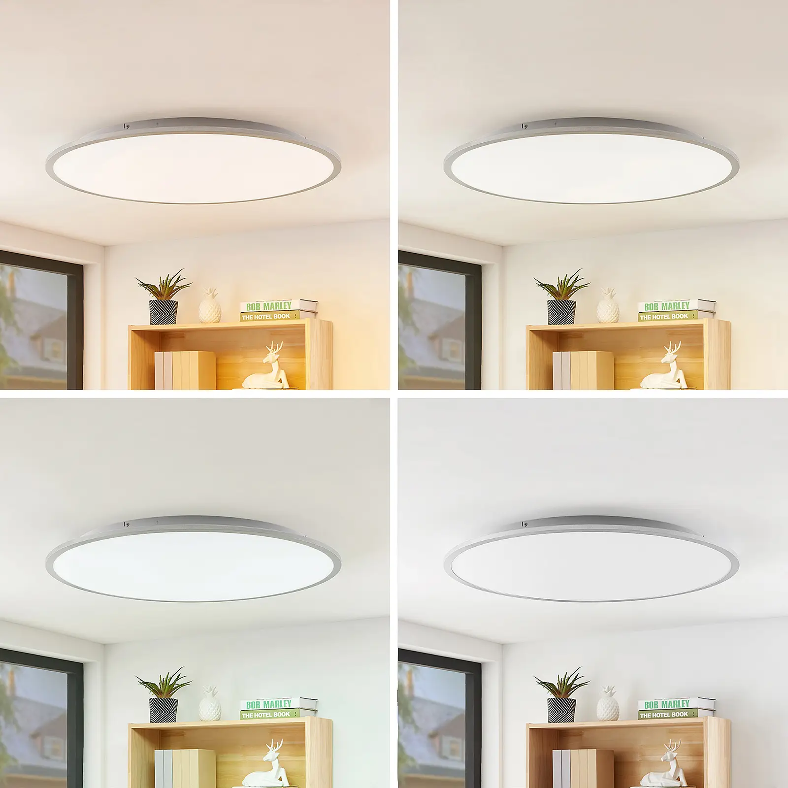 Lindby Narima LED lubinis šviestuvas, CCT, Ø 80 cm