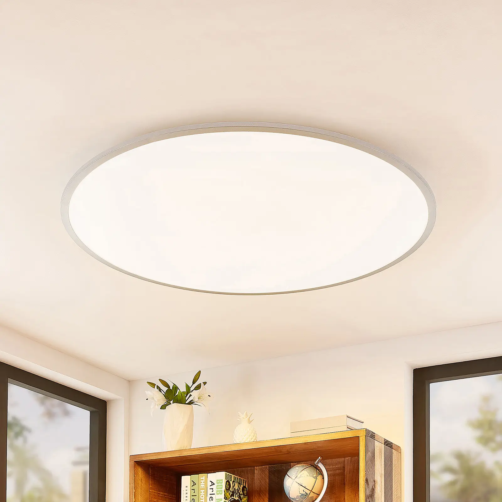 Lindby Narima LED lubinis šviestuvas, CCT, Ø 100 cm