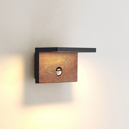 Lucande Lignus LED lauko sieninis šviestuvas, judesio detektorius