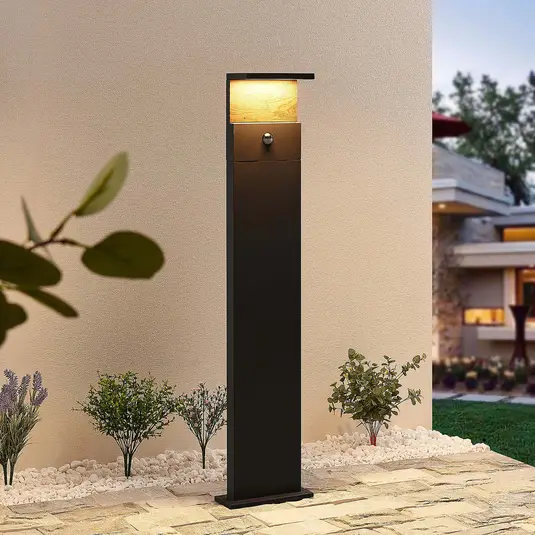 Lucande Lignus LED kelio šviestuvas, judesio detektorius