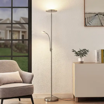 Lindby Kavi LED apšvietimas su skaitymo lempute, apvalus