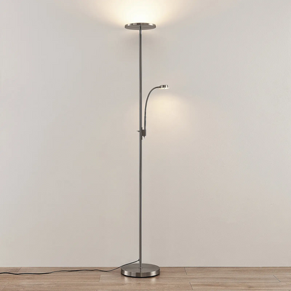 Lindby Kavi LED apšvietimas su skaitymo lempute, apvalus