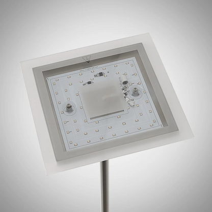 Lindby Kavi LED aukštyn šviestuvas su skaitymo lempute, kampinis