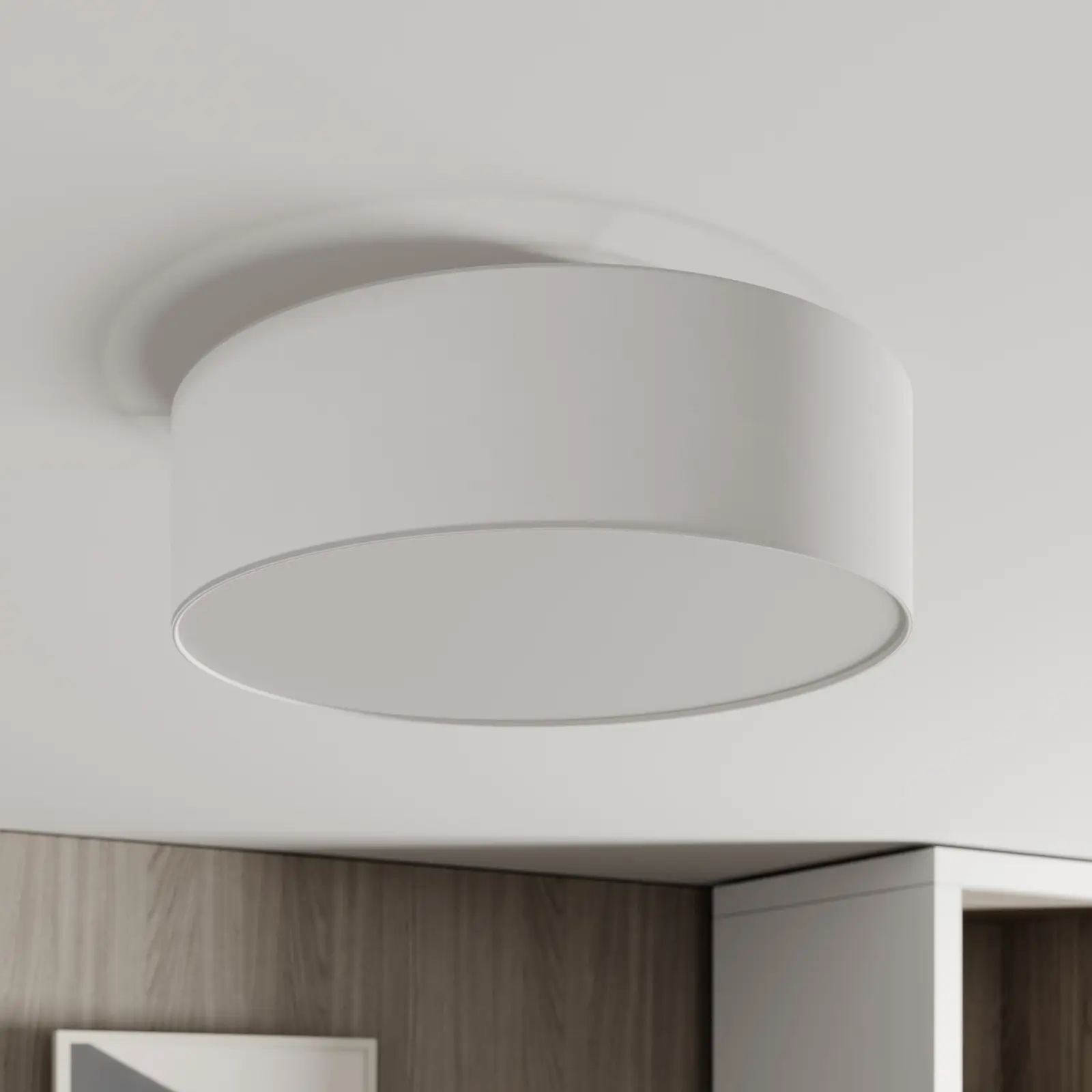 Lindby Finnek RGB LED lubinis šviestuvas, medžiaginis atspalvis