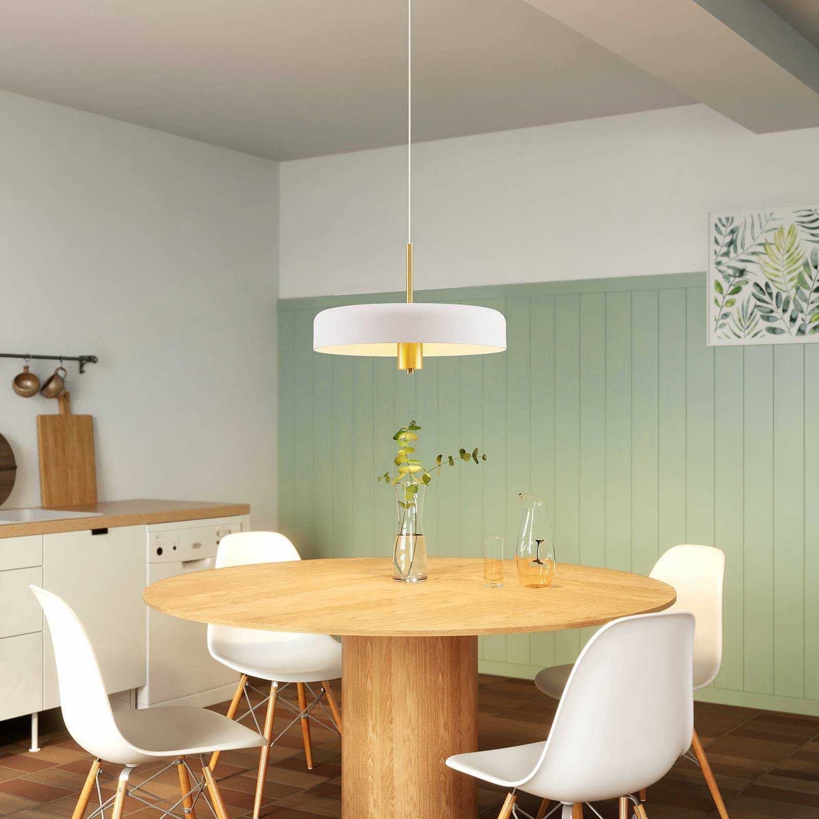 Lucande Filoreta pakabinamas šviestuvas, 45 cm, baltas