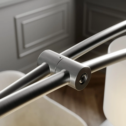 Lucande Juljana pakabinamas šviestuvas, 4 lempučių, stiklo gaubtai