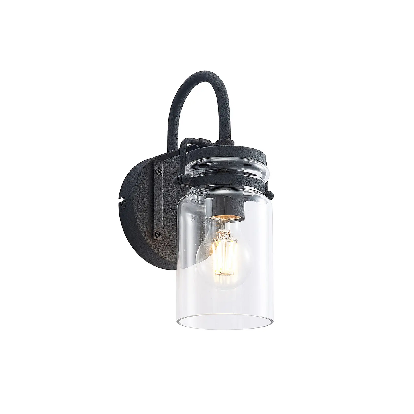 Lindby Vintus sieninis šviestuvas, juodas