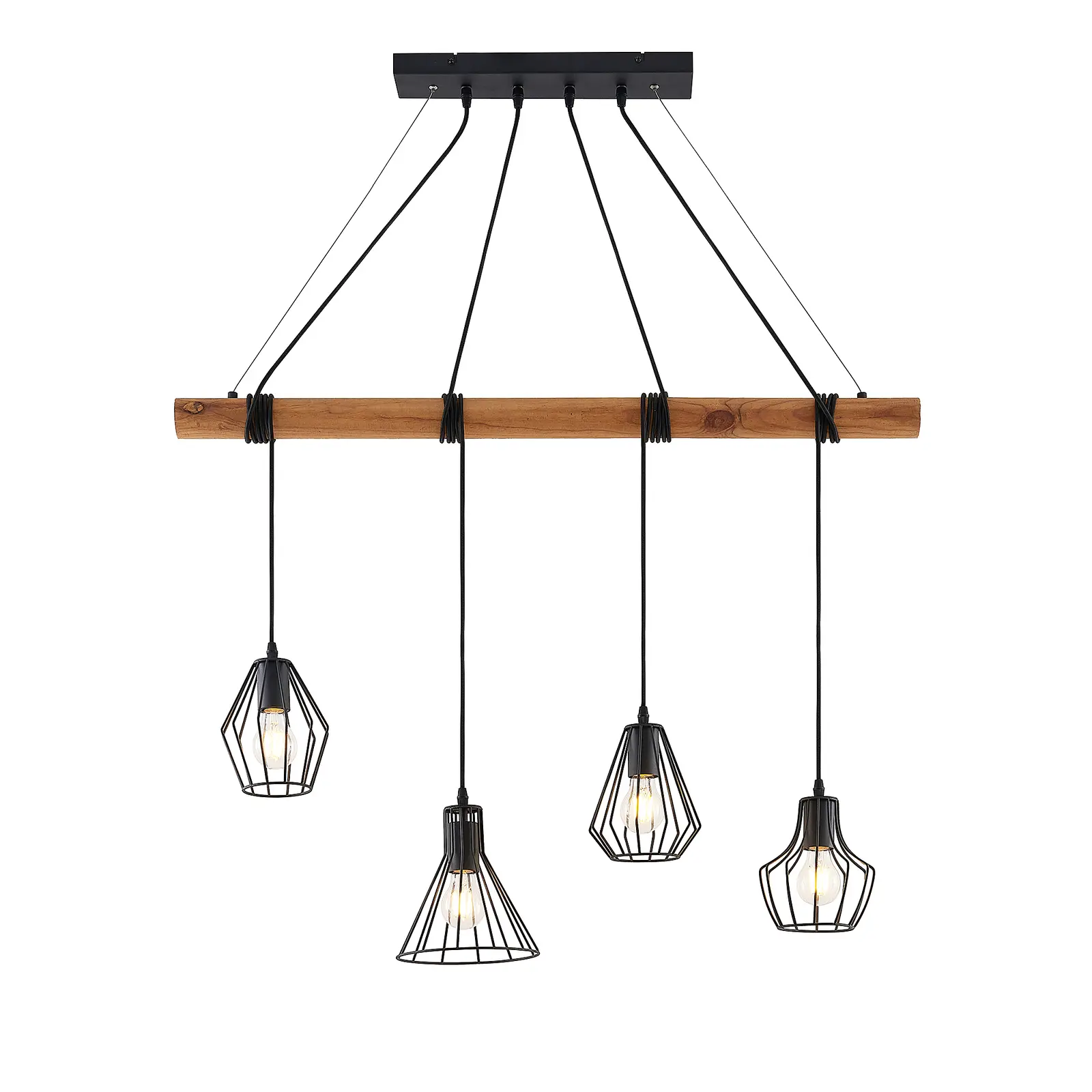 Lindby Samino pakabinamas šviestuvas su keturiais gaubtais